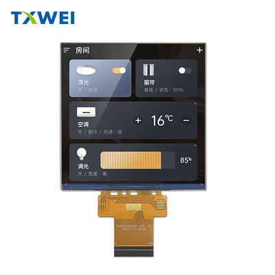 3.92 Inch 480 * 480 Square LCD Monitor 500cd / m2 Touch screen Display Module