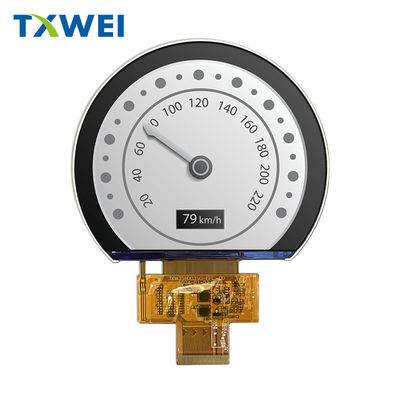 Tùy chỉnh 3,54-inch 640 * 800 hình tròn độ sáng cao bảng điều khiển xe hai bánh màn hình hiển thị LCD TFT