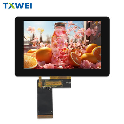 RGB 24 BIT Giao diện 5 inch TFT màn hình LCD 800 * 480 Khả năng tùy biến màn hình cảm ứng