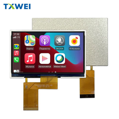 4.3 inch IPS 480 * 272 độ sáng cao 350cd / m 2 màn hình hiển thị LCD