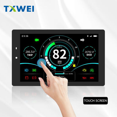 7-inch 600X1024 Độ phân giải 800cd / m2 Bảng công cụ xe điện TFT màn hình LCD MIPI