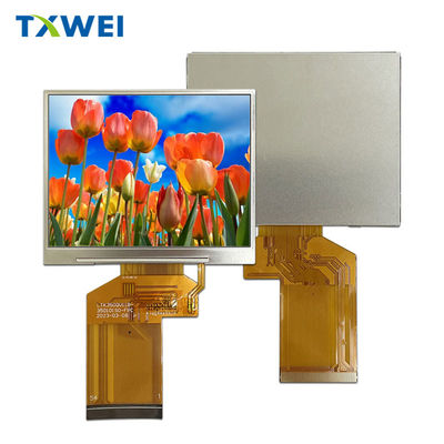 Màn hình LCD xuyên suốt 3 inch 1400cd / m2 Độ sáng với giao diện RGB 30 đến 80 ° C Nhiệt độ lưu trữ