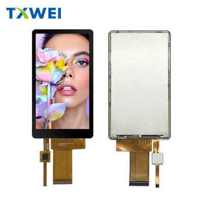 4Màn hình LCD RGB 5 inch với góc nhìn đầy đủ và cảm ứng công suất 40pin cho màn hình dọc và ngang