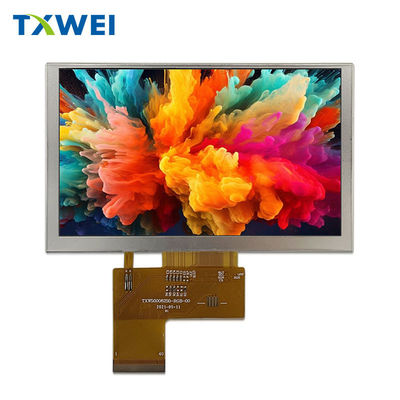 Màn hình hiển thị LCD 5 inch 800 * 480 650nits Độ sáng RGB giao diện Màn hình cảm ứng tùy chỉnh