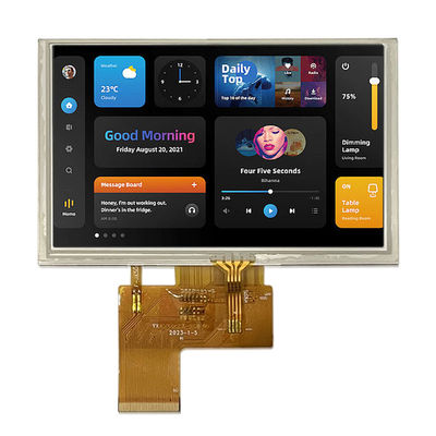 Màn hình LCD TFT 5 inch IPS /TN 800 * 480 Cổng RGB độ nét cao 40PIN Độ sáng cao có thể tùy chỉnh