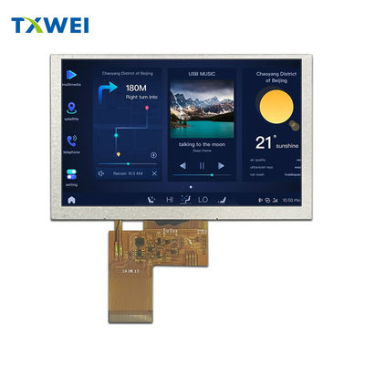 Màn hình LCD TFT 5 inch với giao diện RGB IPS xem đầy đủ 800 * 480 cảm ứng công suất cao TFT