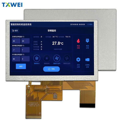 5.0 Inch LCD 800 * 480 độ phân giải RGB giao diện kiểm soát công nghiệp