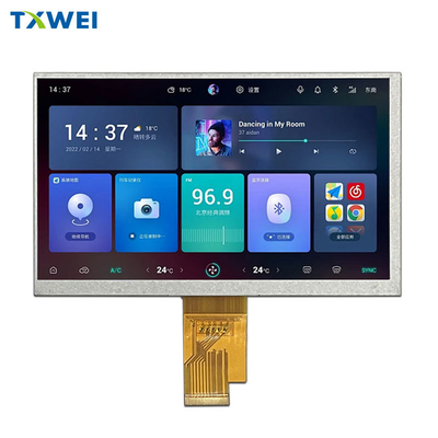 Màn hình LCD 7 inch cho hệ thống định vị trên ô tô 1024 * 600 Độ sáng 450cd/m2 Bảng đồng hồ xe máy