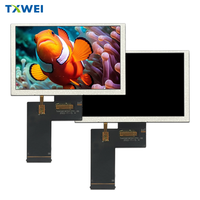 Màn hình LCD IPS ngoài trời 5.0 inch độ sáng cao 800 * 480 với kích thước cơ học 120.7*75.8*2.8
